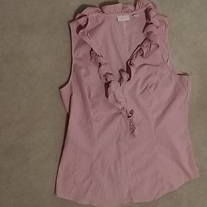 Sleeveless button down